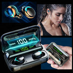 Auriculares Bluetooth con estuche de carga recargable