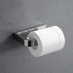 Set de accesorios de baño modernos en cromo pulido — 5 piezas o individuales