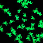Pack de 50 arañas luminosas fluorescentes para decoración de Halloween
