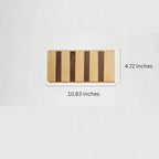 Perchero de pared de madera con 4 o 6 ganchos