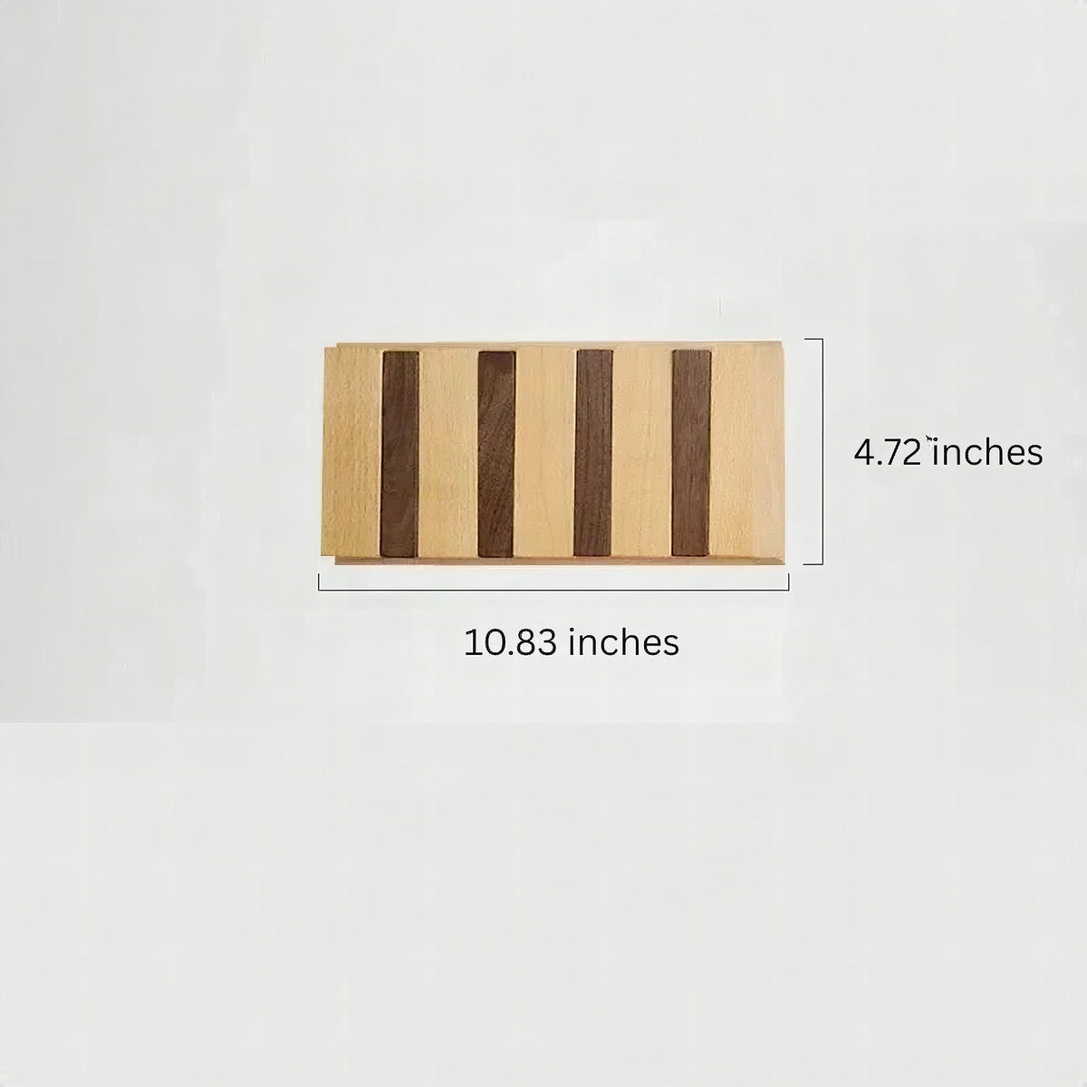 Perchero de pared de madera con 4 o 6 ganchos