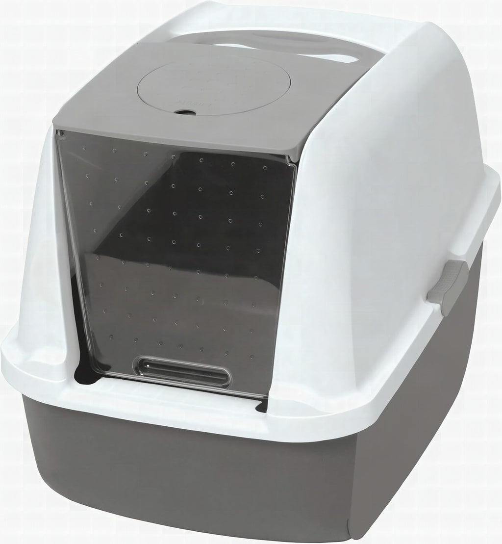 Arenero cubierto XL para gatos con control de olores PetHome