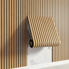 Panel acústico 3D autoadhesivo con efecto madera