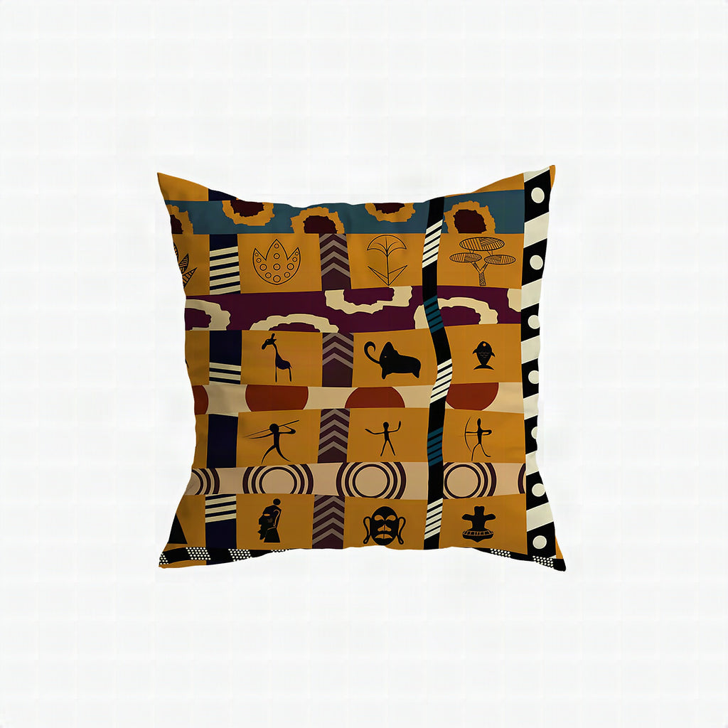 Cojín decorativo con estampado africano