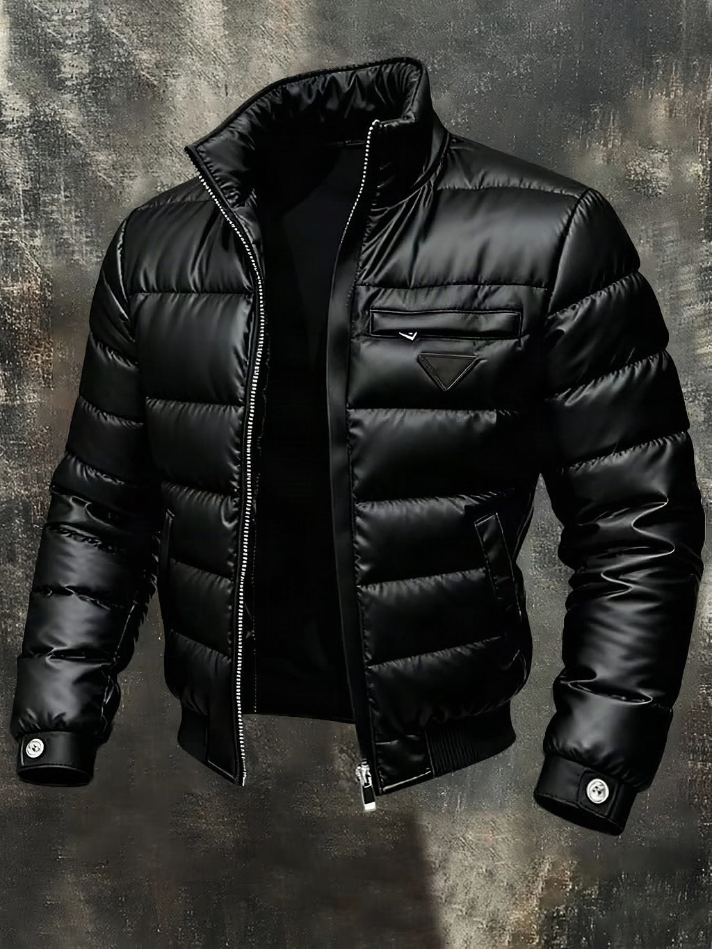 Chaqueta Ragnar Retro de Montaña en negro, vista frontal mostrando el diseño vintage y los bolsillos funcionales