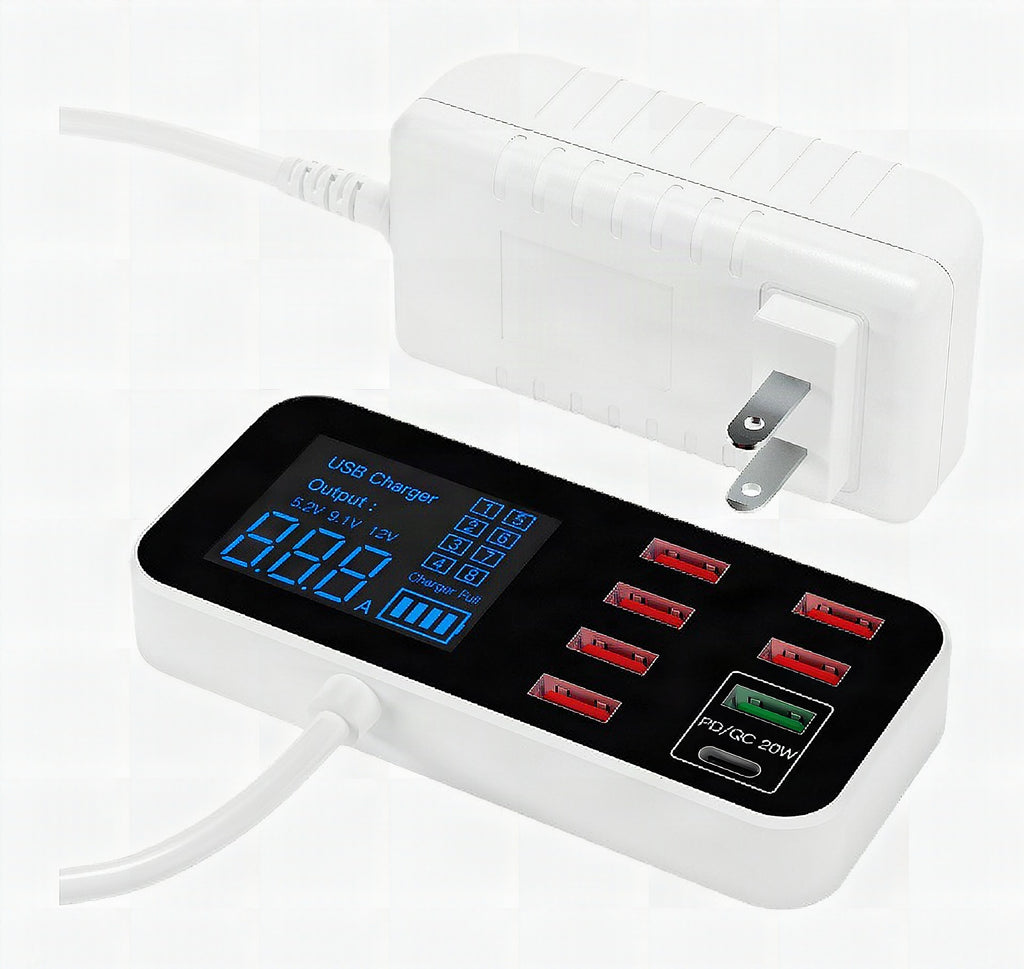 Cargador USB múltiple Eindhoven con carga rápida
