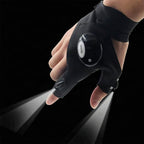 Guantes LED con luces impermeables para trabajo y pesca