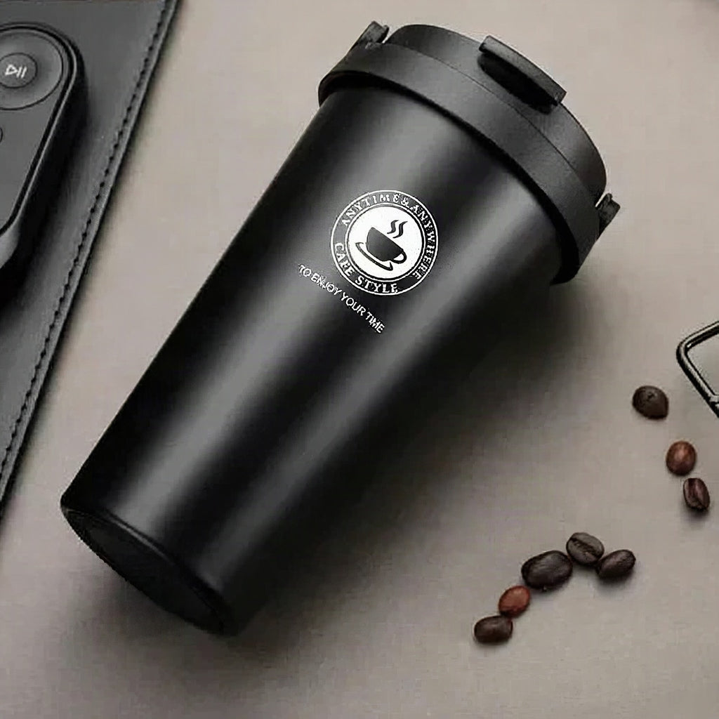 Taza térmica de acero inoxidable 500 ml con tapa deslizante