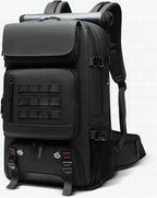 Mochila de viaje impermeable 50 L con compartimento para calzado y puerto USB