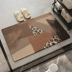 Alfombra de baño decorativa con diseño patchwork