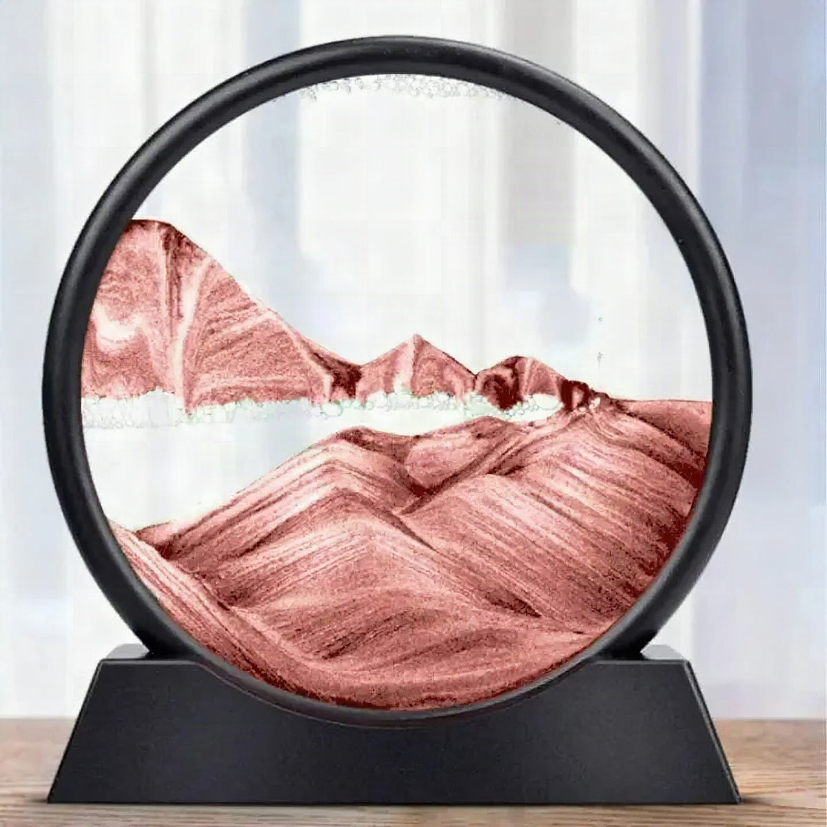 Reloj de arena 3D con paisajes marinos – Arte decorativo relajante