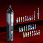 Mini atornillador eléctrico inalámbrico recargable con set de brocas