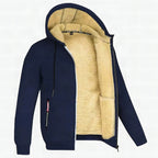 Chaqueta de felpa TOMMY con capucha y cremallera frontal en diferentes colores