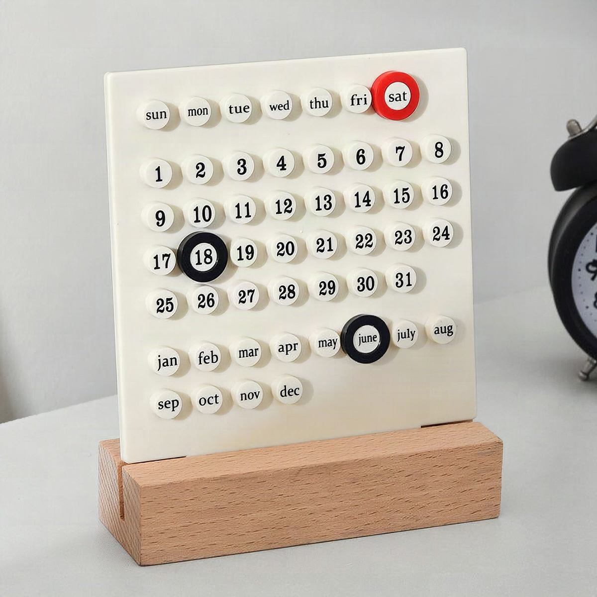 Calendario eterno de madera