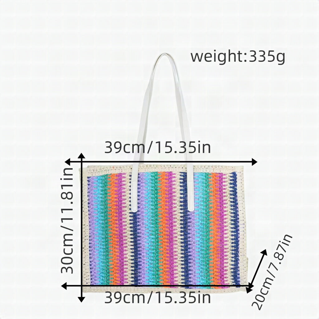 Bolso tote colorido de material sostenible