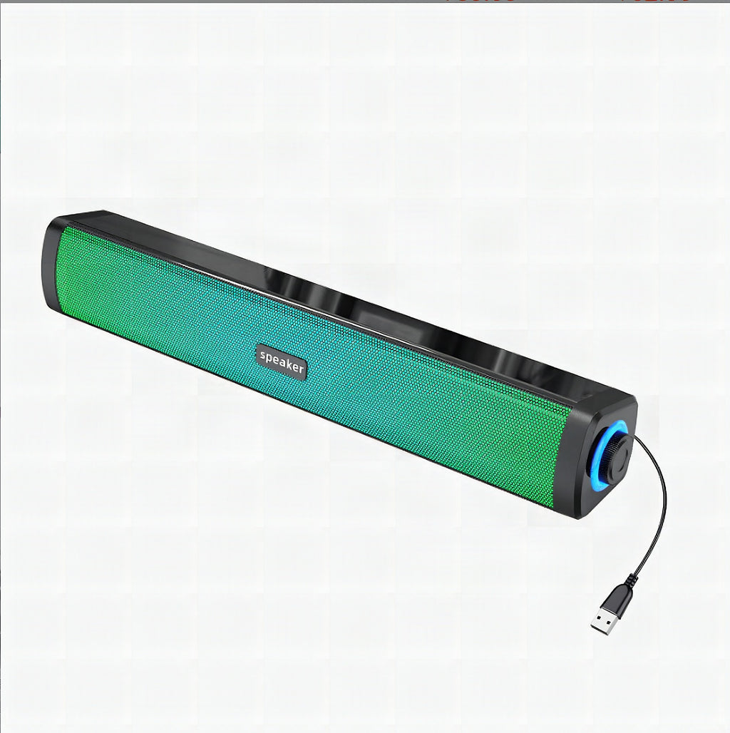Barra de sonido multimedia compacta con USB y AUX
