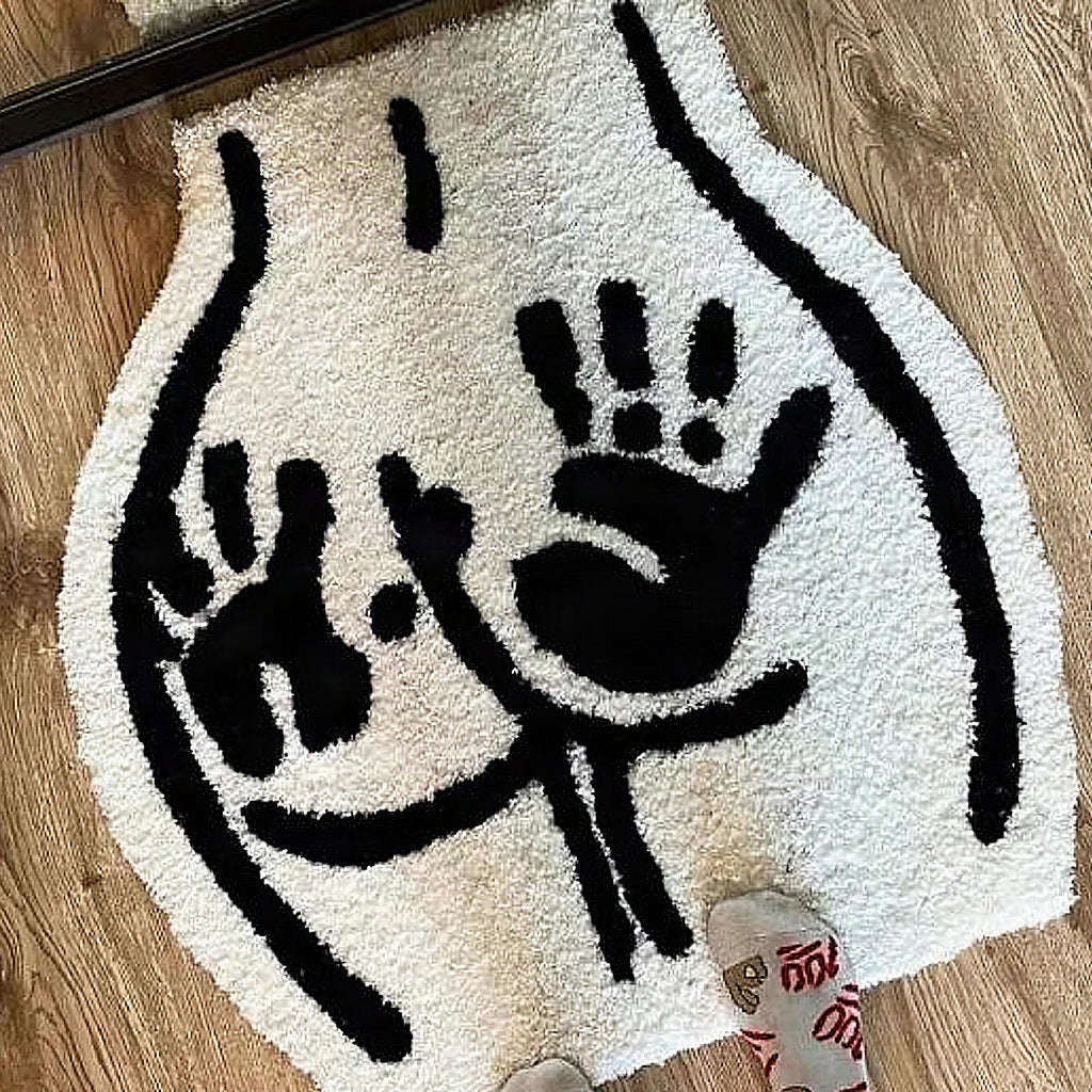 Alfombrilla de baño con forma de trasero
