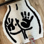 Alfombrilla de baño con forma de trasero