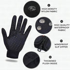 Guantes unisex térmicos para actividades al aire libre en invierno