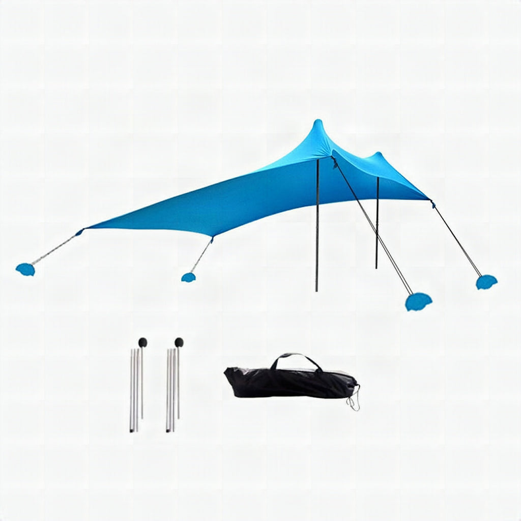 Toldo de playa lycra plegable para camping y pesca