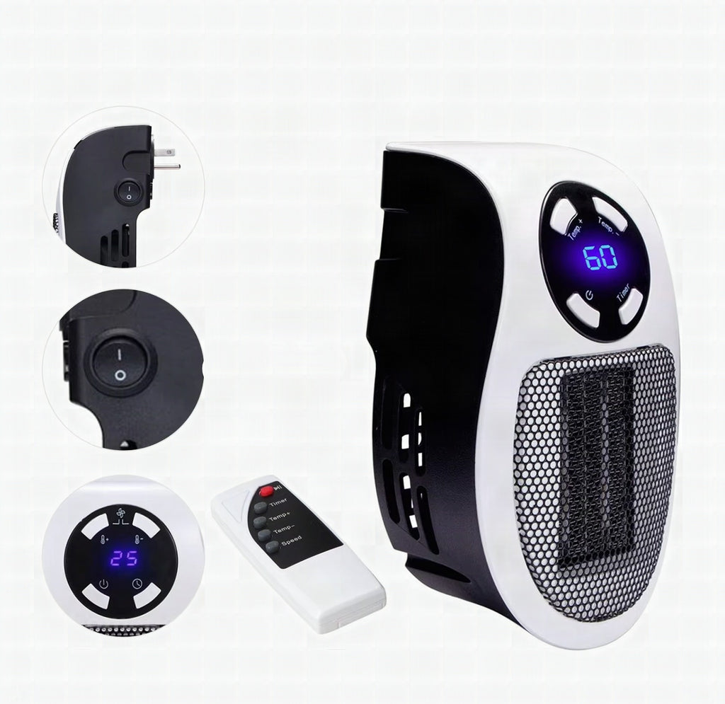 Calefactor portátil LuxaHeat Elegant para calidez confortable en cualquier lugar
