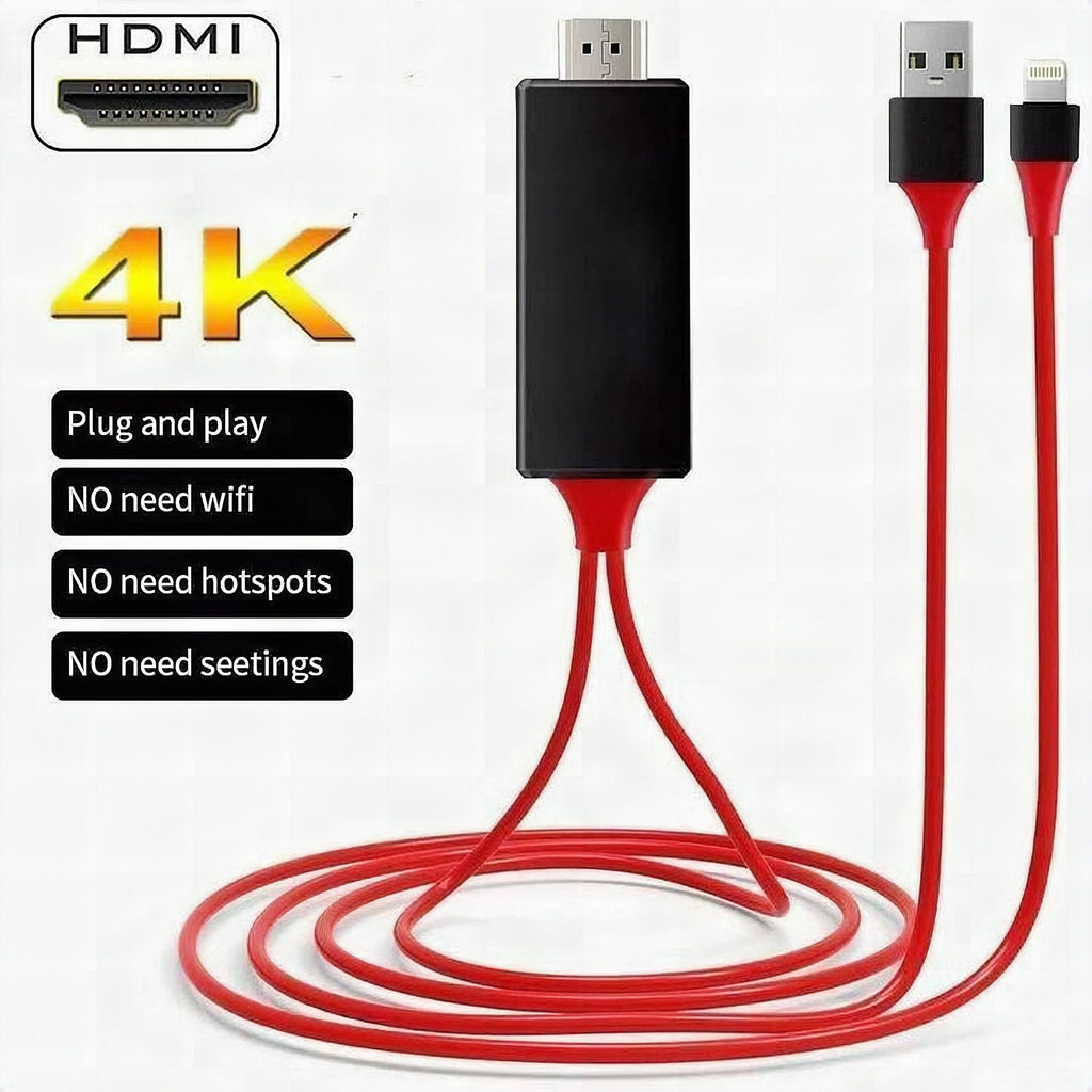 Cable HDMI 1080P sin retardos para móvil a TV