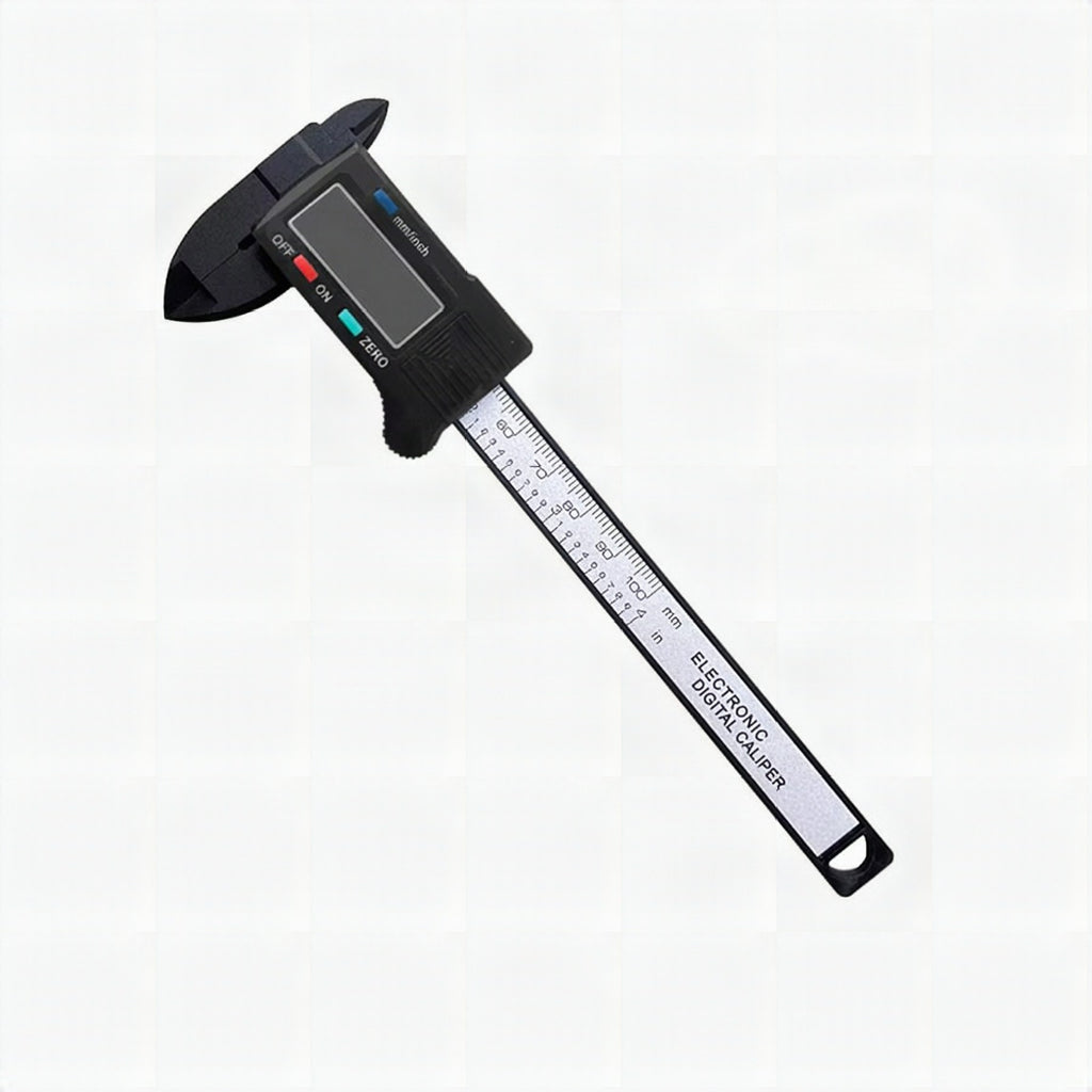 Calibre digital de fibra de carbono con pantalla LCD