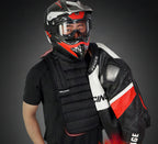 Bufanda protectora de pecho y cuello desmontable para moto