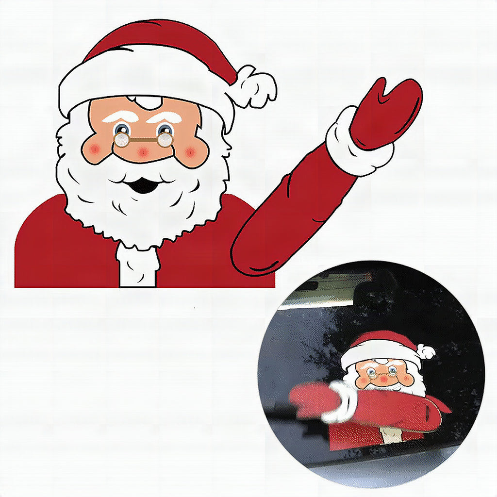 Pegatina de limpiaparabrisas navideño para coche