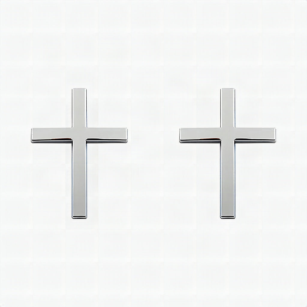 Pegatina 3D metálica de cruz de Jesucristo para coche