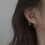 Pendientes elegantes con forma de corazón