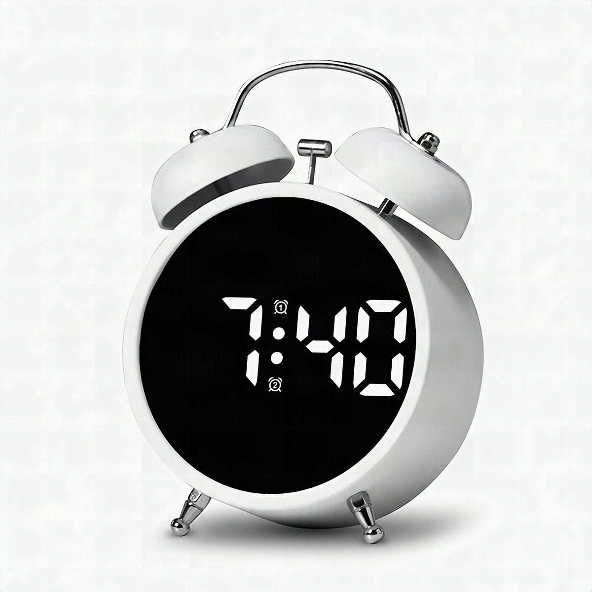 Reloj despertador digital con pantalla grande y función de alarma