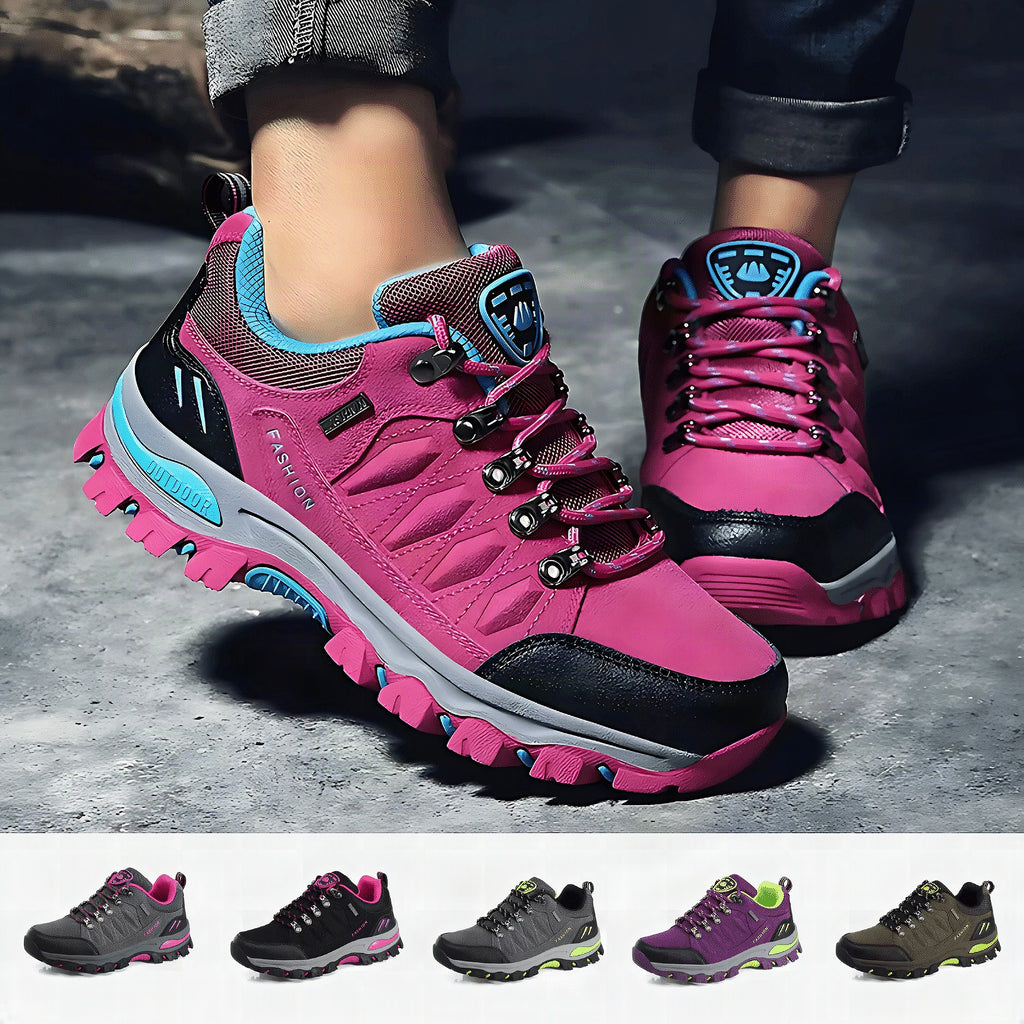 Botas de montaña impermeables para mujer ORNISHOP con sistema de ajuste rápido y amortiguación avanzada