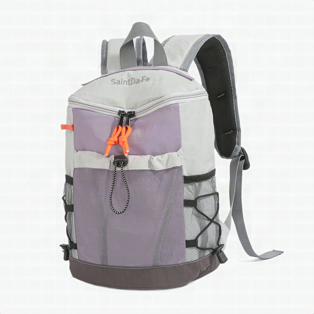 Mochila de mujer hasta 20 L en nylon con diseño patchwork