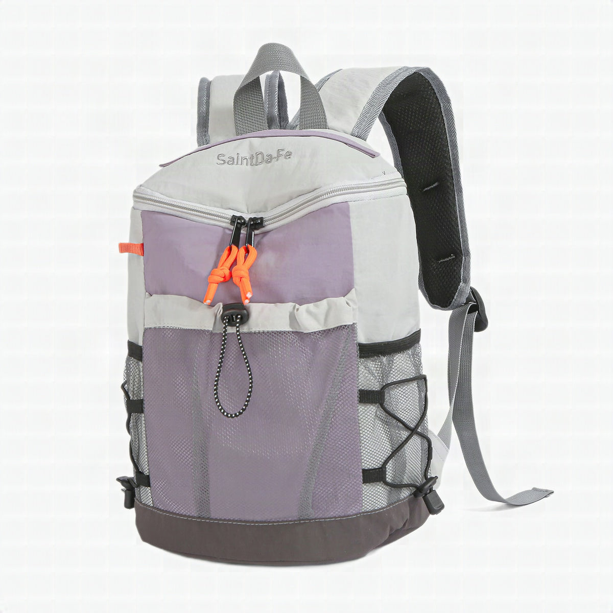 Mochila de mujer hasta 20 L en nylon con diseño patchwork