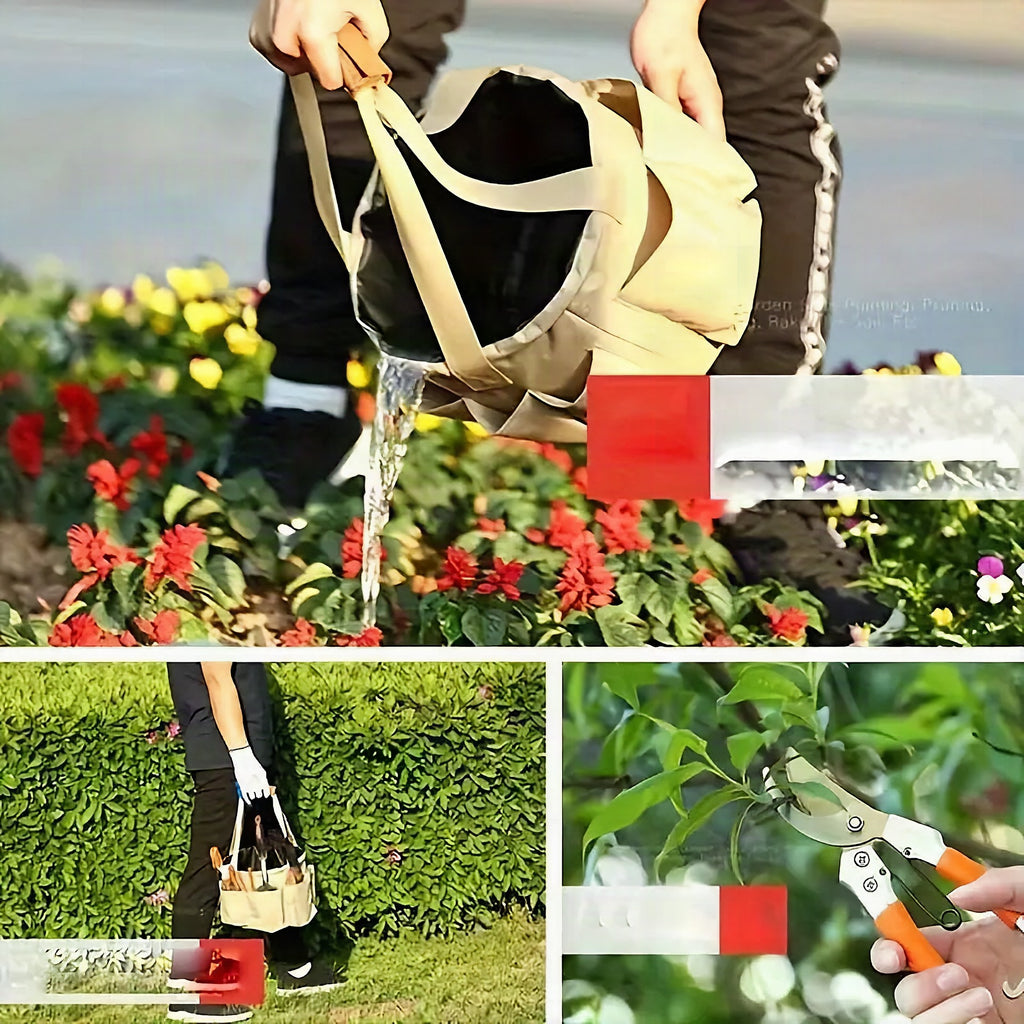 Set de herramientas de jardín con bolsa de transporte – 10 piezas para el cuidado del jardín