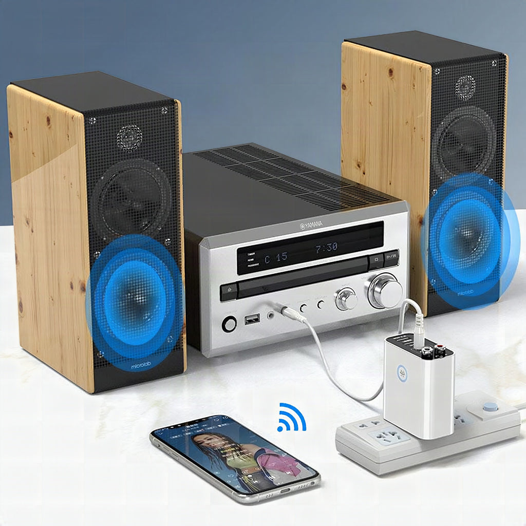 Adaptador multifunción 6 en 1 con Bluetooth y carga USB