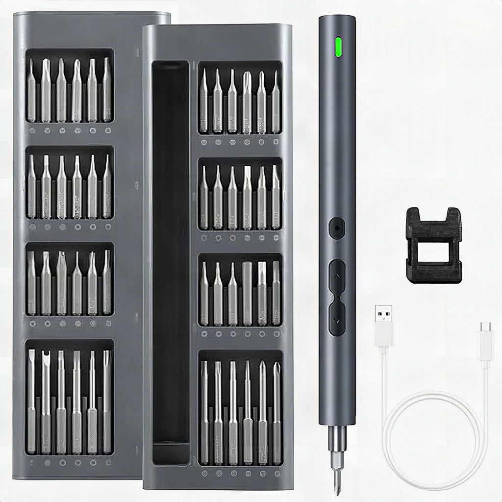 Destornillador eléctrico 120 en 1 con batería recargable
