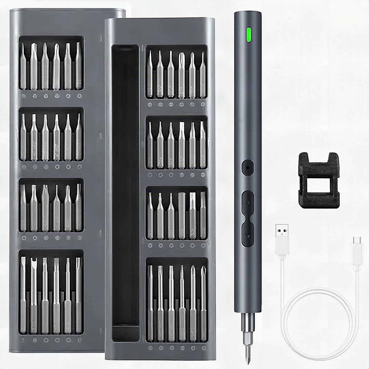 Destornillador eléctrico 120 en 1 con batería recargable