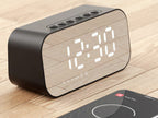 Altavoz Bluetooth 3 en 1 con subwoofer, despertador, espejo, reloj y termómetro