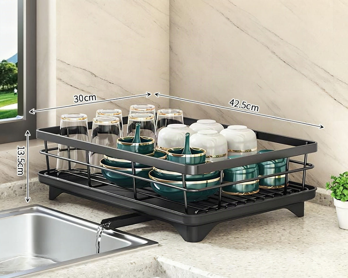 Escurreplatos ajustable – Organizador de cocina compacto y versátil