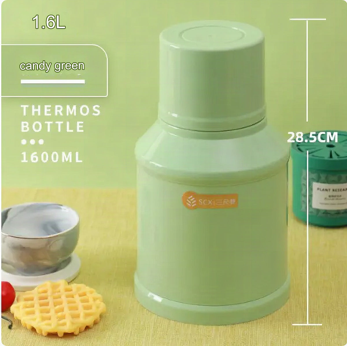 Termo elegante con diseño artístico