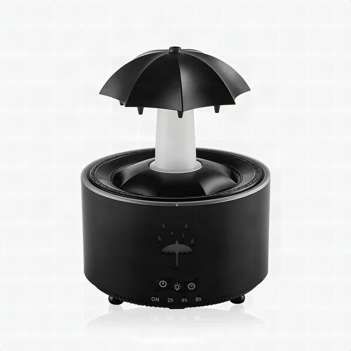 Humidificador de aire con forma de paraguas y gotas de agua