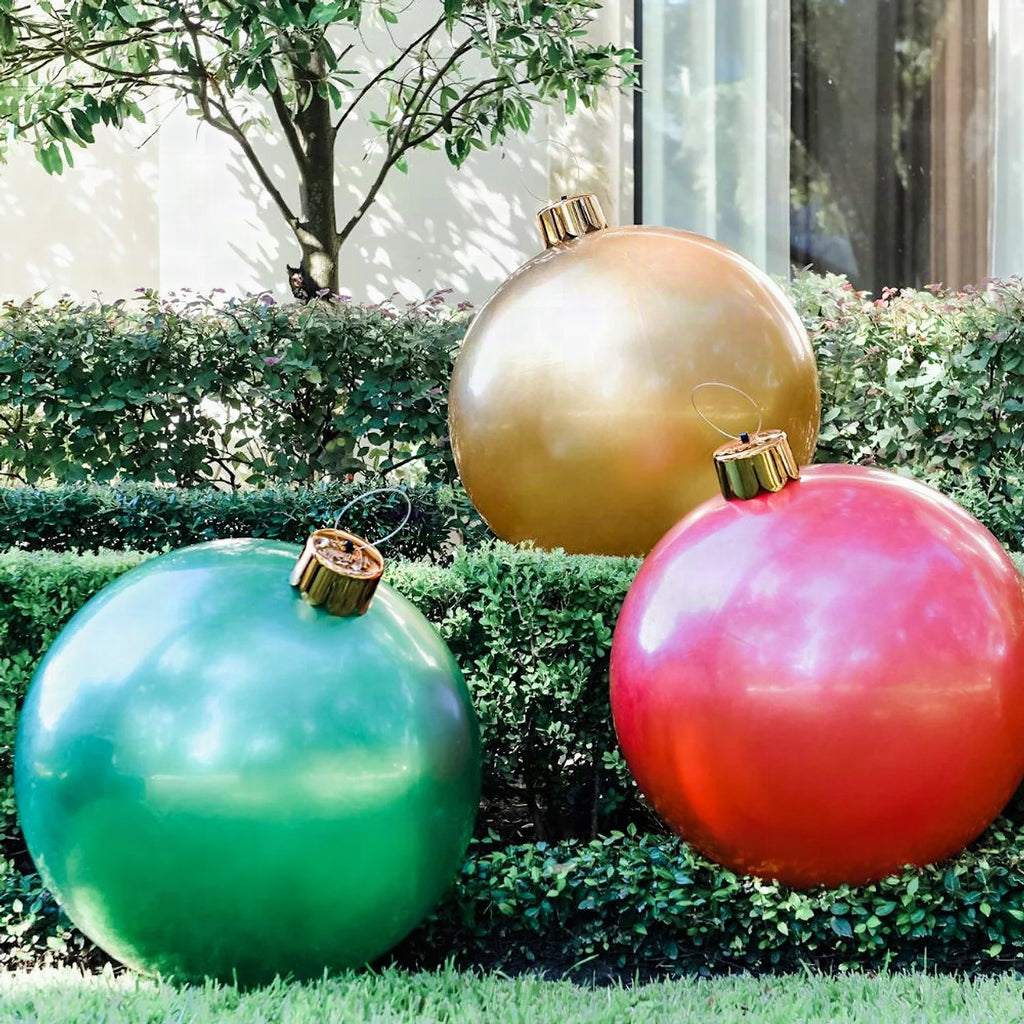 Bola navideña hinchable gigante decorativa