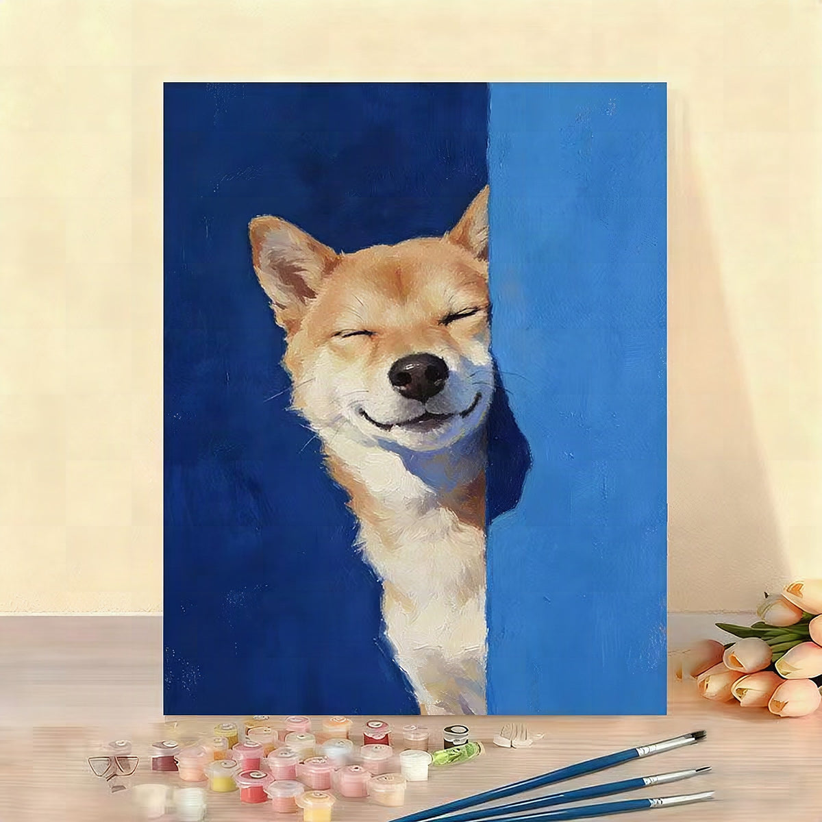 Kit de pintura por números con lienzo decorativo