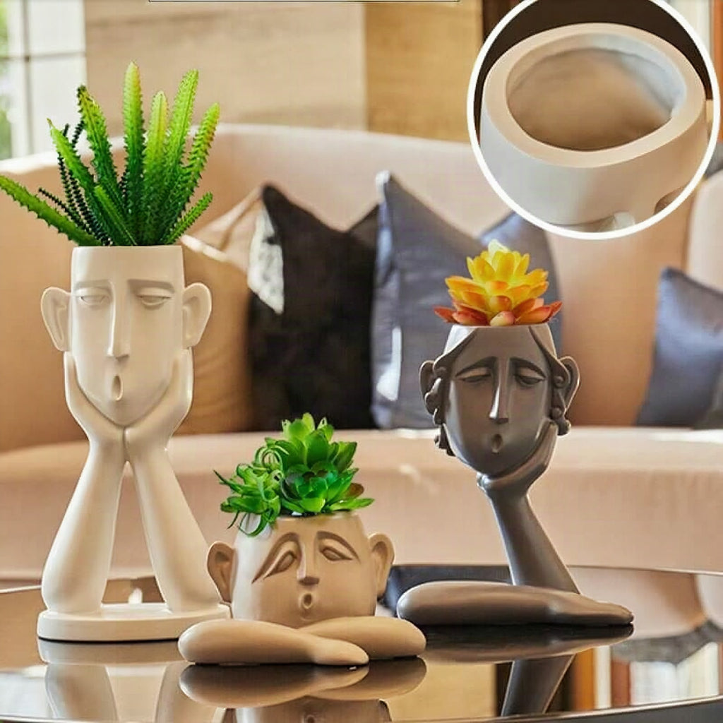 Jarrón decorativo con forma de vaca