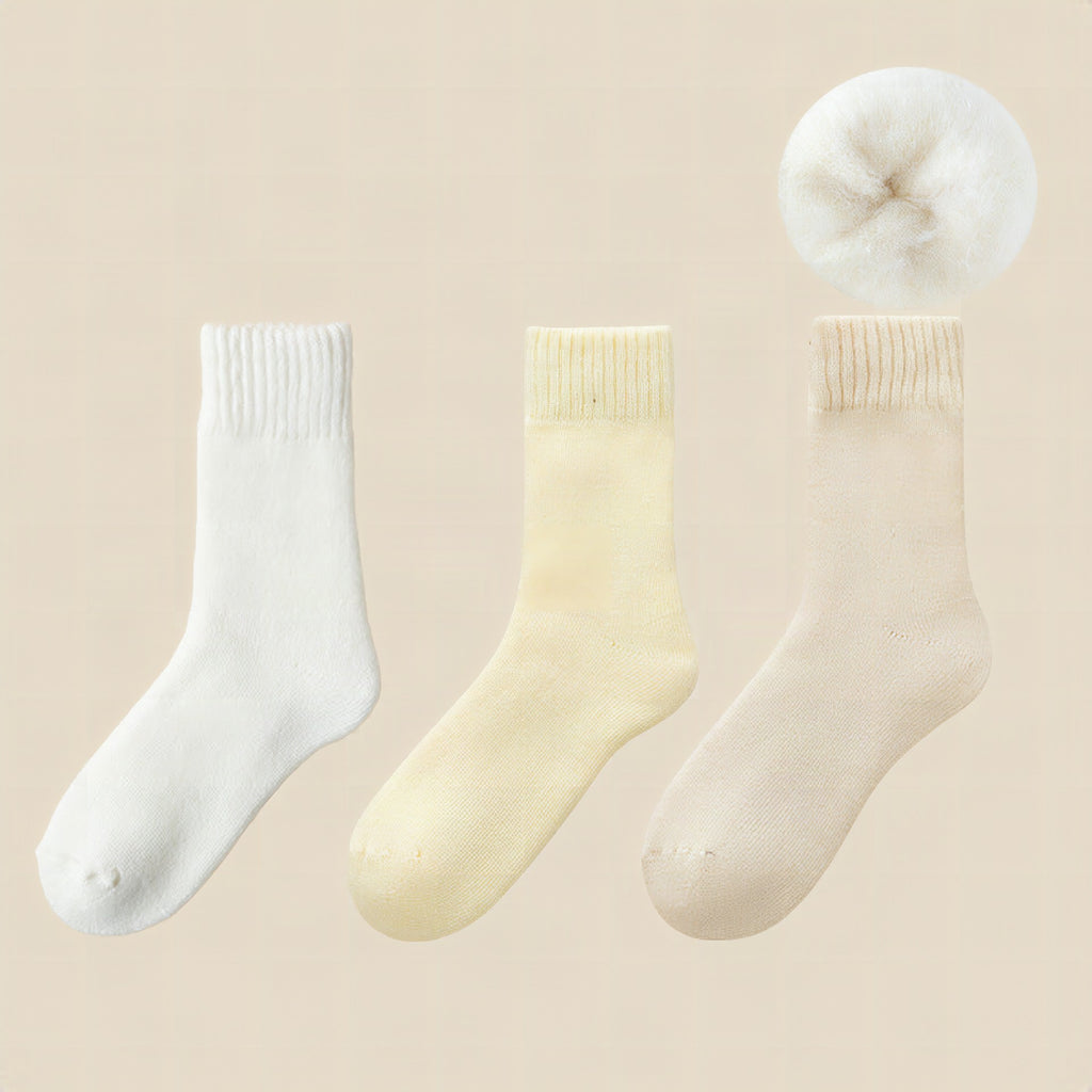 Calcetines térmicos unisex con forro polar autocalentable — pack de 3 pares