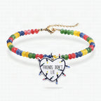 Collar de cuentas multicolor de la amistad