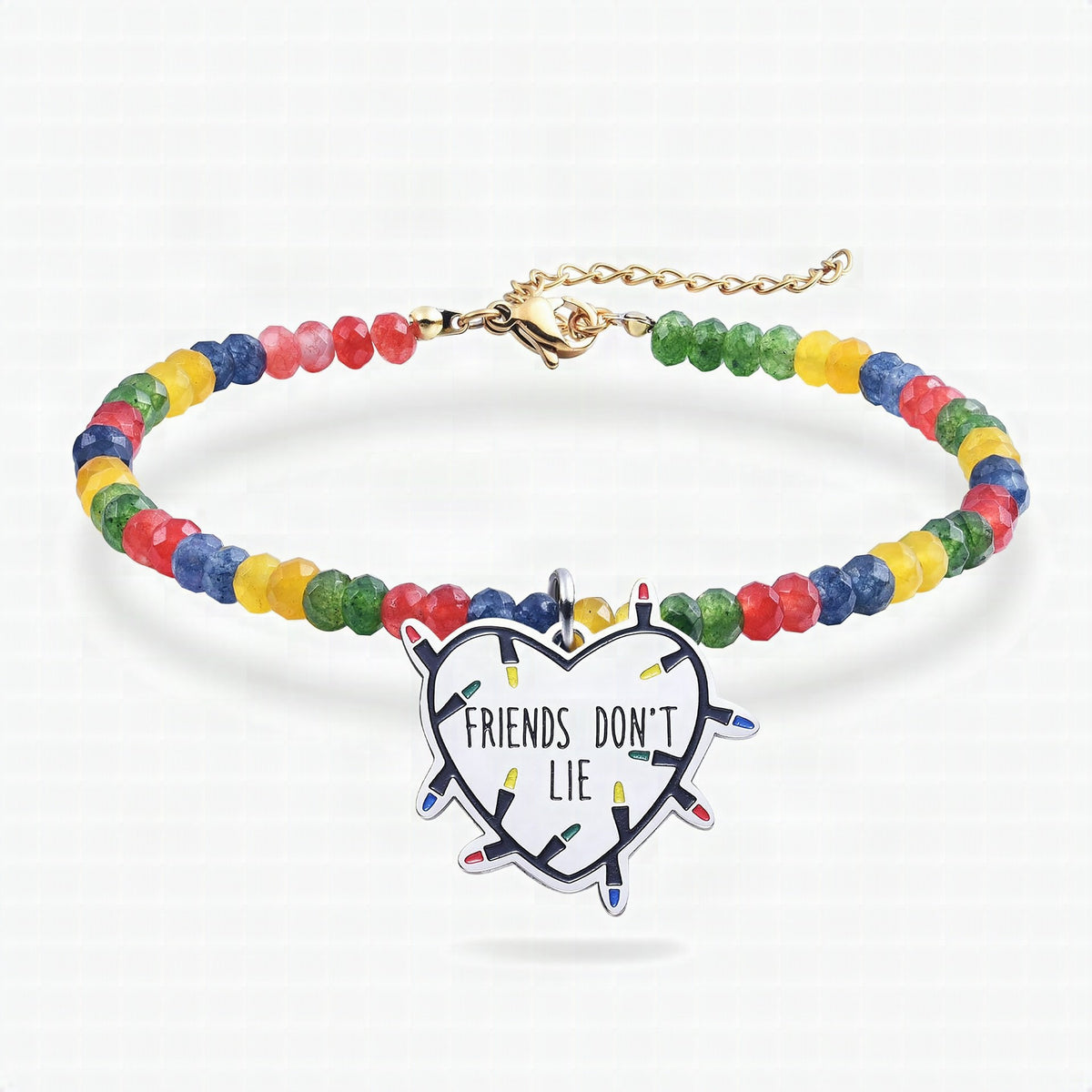 Collar de cuentas multicolor de la amistad