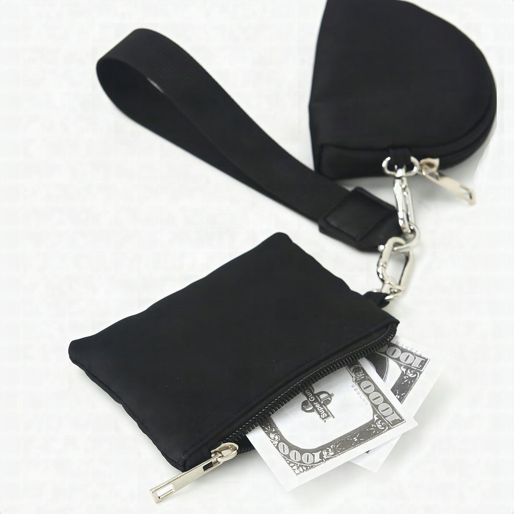 Cartera de diseño con bandolera extraíble